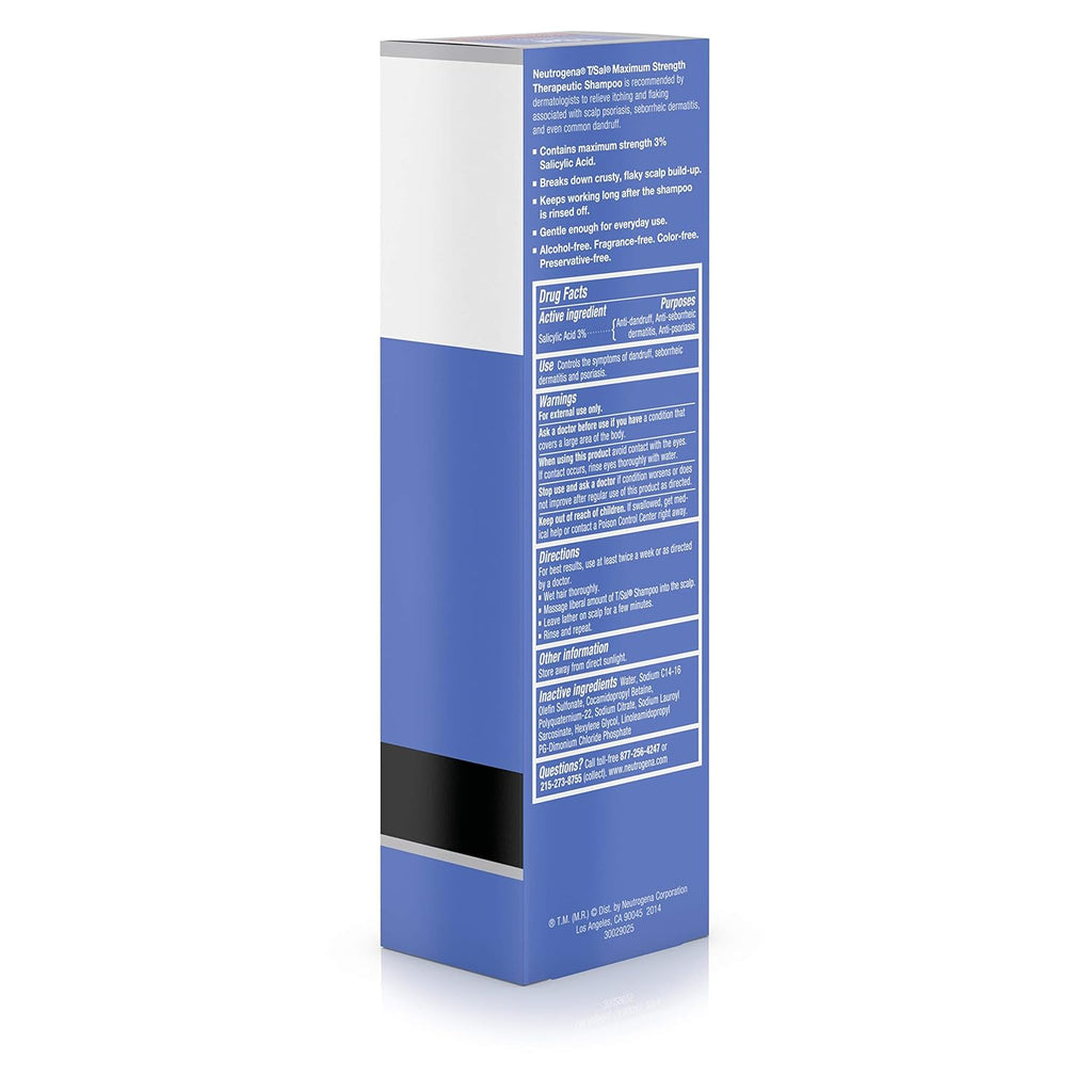Buy now Neutrogena T/Sal Therapeutic Shampoo, Scalp Build-Up Control 4.5 oz, 130 fl oz at indiglob india
