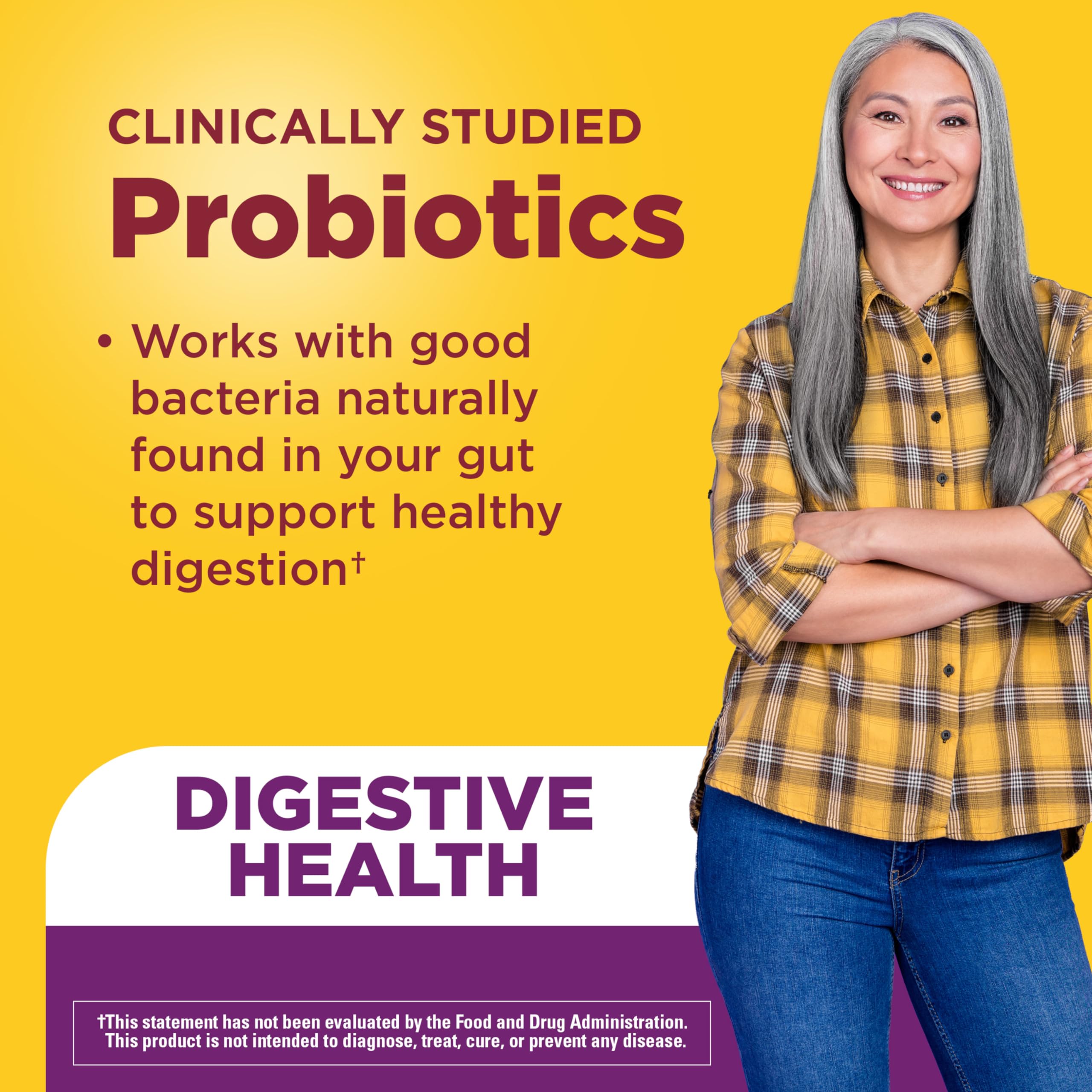 Nature Made Probiotics for Women and Men, 42 Probiotic Gummies | Probiotics with 8 Billion CFU Per 2 Probiotic Gummies, Support Healthy Digestion, Raspberry & Cherry Flavors, 21 Day Supply