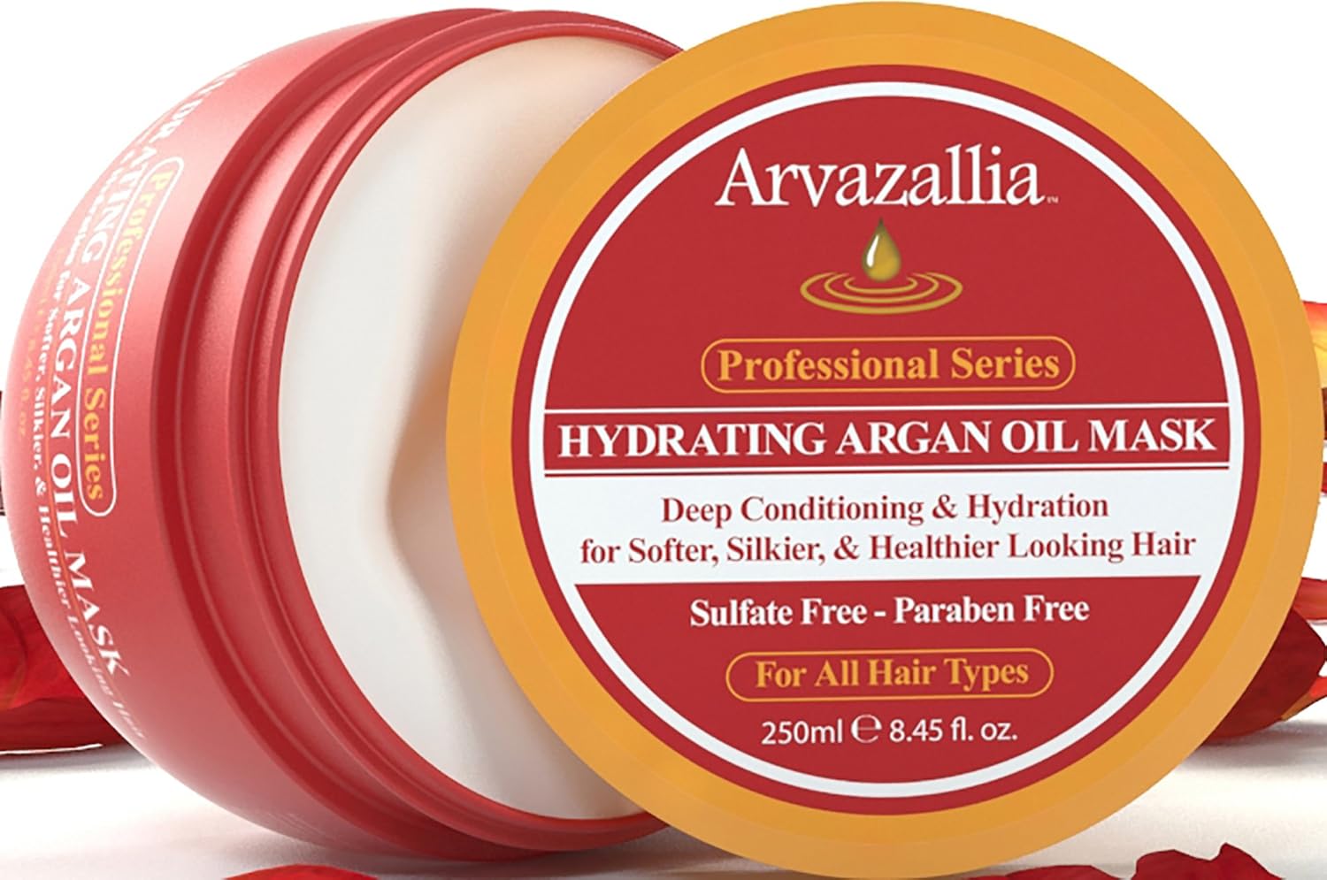 Buy now Arvazallia Hydrating Argan Oil Hair Mask and Deep Conditioner for Dry or Damaged Hair (8.45 oz Jar) at indiglob india