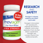 Prevagen Extra Strength with 7-Day Pill Minder, 30 Capsules, 3-Pack | For Your Brain, 3 Month Supply, 20mg Apoaequorin, 50mcg Vitamin D3