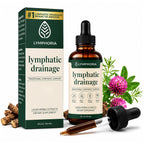 Lymphatic Drainage Drops for Bloat Relief & De-Puff – Cleavers, Red Clover, Stillingia Root & Prickly Ash Bark – Lymph Node Detox Cleanse, Fluid Retention – Alcohol-Free, Vegan, 2 Fl Oz