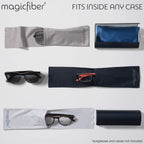 MagicFiber Soft Microfiber Glasses & Sunglasses Pouch Case, Eyeglass Bag