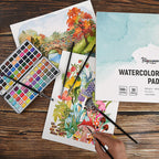 Fingraspuro 9x12 Watercolor Pad, 100% Cotton, Cold Press, 30 Sheets