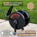 Patented Rolling Lawn Aerator Manual Coring Tool Compacted Soil Loosening