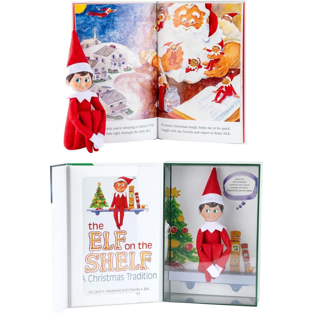 Buy now The Elf on the Shelf: A Christmas Tradition - Boy Scout Elf with Blue Eyes - Includes Artfully Illustrated Storybook, Keepsake Box and Official Adoption Certificate Blue-eyed Boy at indiglob india