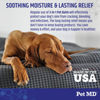 Pet MD Dog Paw Balm - 3-in-1 Paw, Elbow, & Nose Balm for Dogs - 2oz