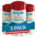 Old Spice Men's Antiperspirant & Deodorant, 24/7 Lasting Freshness, Advanced Sweat & Odor Protection with Skin Conditioners, Invisible Solid, Fiji with Palm Tree Scent, 3.4 oz (Pack of 3)
