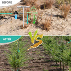 Stainless Steel Deep Root Tree Watering Tool,Root Feeder with Fertilizer Bottle Watering Wand Irrigation System Watering Stake,for Trees Bushes Shrubs Fruit Trees with Brass Valve T-Handle
