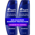 Head & Shoulders Clinical Strength Advanced Oil Control Anti-Dandruff Shampoo Twin Pack, 1% Selenium Sulfide, 13.5 fl oz Each