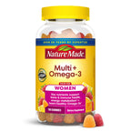 Nature Made Womens Gummy Multivitamins with Omega-3, 150 Gummies | Multivitamin for Women for Daily Nutritional Support, Strawberry, Lemon & Orange Flavors, 75 Day Supply