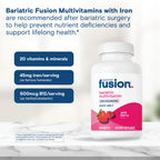Bariatric Fusion Multivitamin with 45mg Iron, 60 Quick Melt Tablets