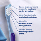Oral-B Toothbrush Pro-Health Plaque Eraser Manual Toothbrush, Reaches Deeper Between Teeth, Soft, 4 Count