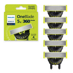Buy now Philips Norelco OneBlade 360 Blades, Genuine Replacement Blades for OneBlade Electric Shaver and Trimmer, 4 Pack, QP440/80 at indiglob india
