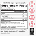 Force Factor Creatine Monohydrate Gummies, NSF Certified | 5g Dose for Men & Women to Support Muscle, Strength, Recovery, Cognitive Health & Memory, Mixed Berry, 150 Gummies