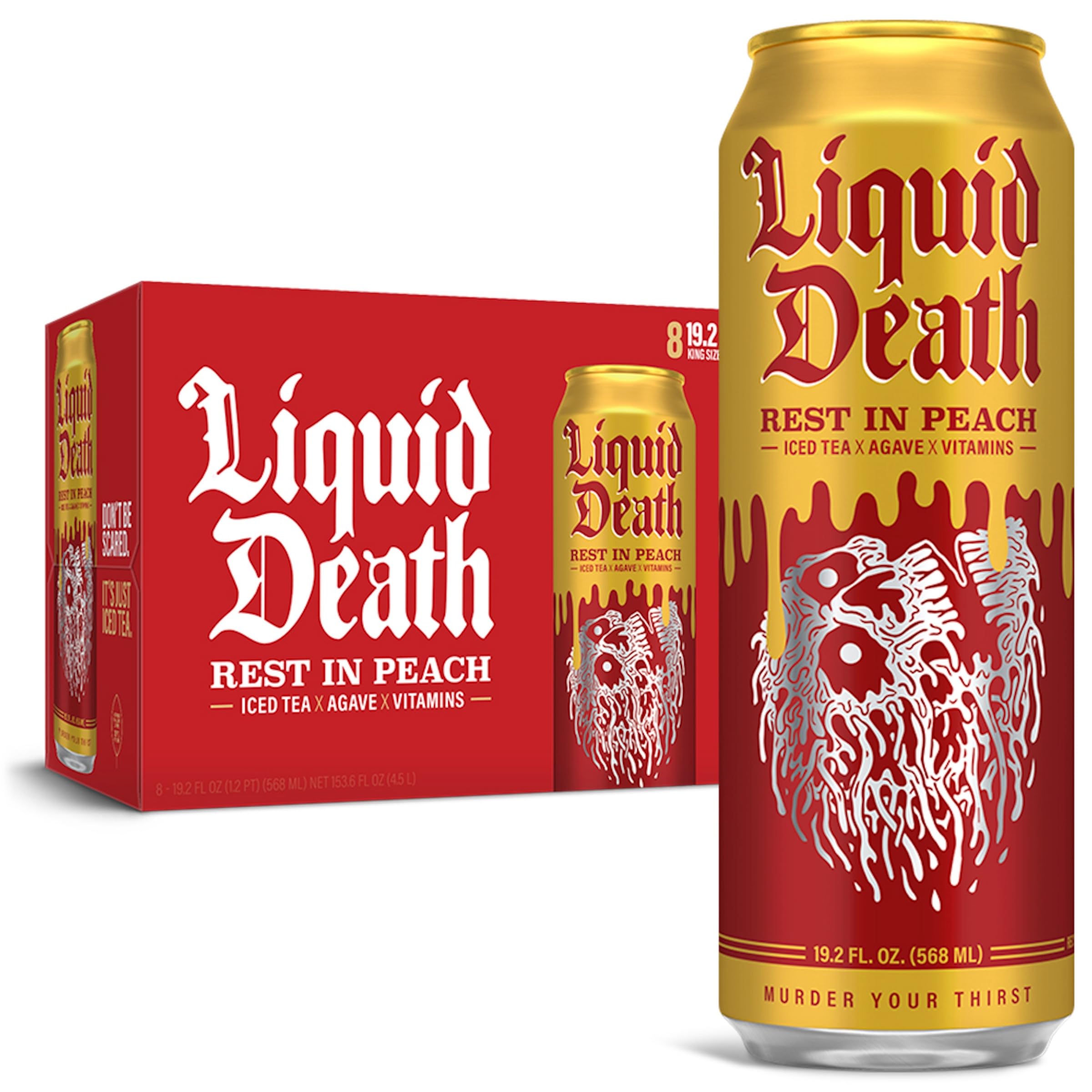 Buy now Liquid Death Iced Tea - Blueberry Buzzsaw (Blueberry-Flavored Black Tea), Less Sugar*, Boost of Caffeine, B Vitamins, No Artificial Sweeteners, 12 Fl Oz (Pack of 12) Model B0BL5YCYNY at indiglob india