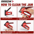 Arrow Heavy Duty 3-in-1 Upholstery Staple Gun with 3000 Staples