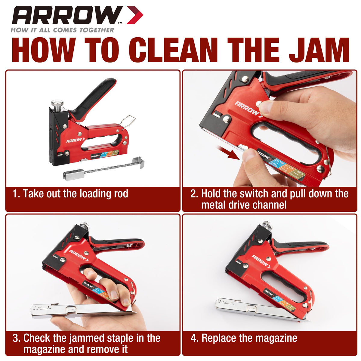 Arrow Heavy Duty 3-in-1 Upholstery Staple Gun with 3000 Staples