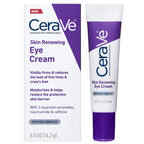 CeraVe Eye Cream for Wrinkles with Peptides, Caffeine & Niacinamide, 0.5oz | Dermatologist-Tested Skin Care Formula Targets Crows Feet and Delicate Under-Eye Skin To Visibly Smooth, Restore, and Protect