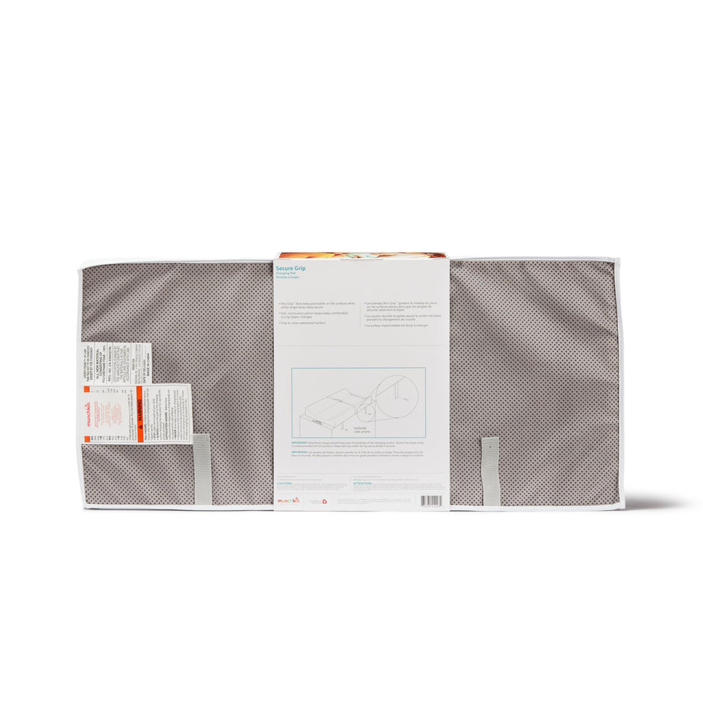 Buy now Munchkin Secure Grip Baby Diaper Changing Pad for Dresser, Waterproof and Wipeable, Contoured, Standard Size (14.75" x 31"), White at indiglob india