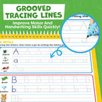 Magic Grooved Writing Practice Books for Kids 3-7