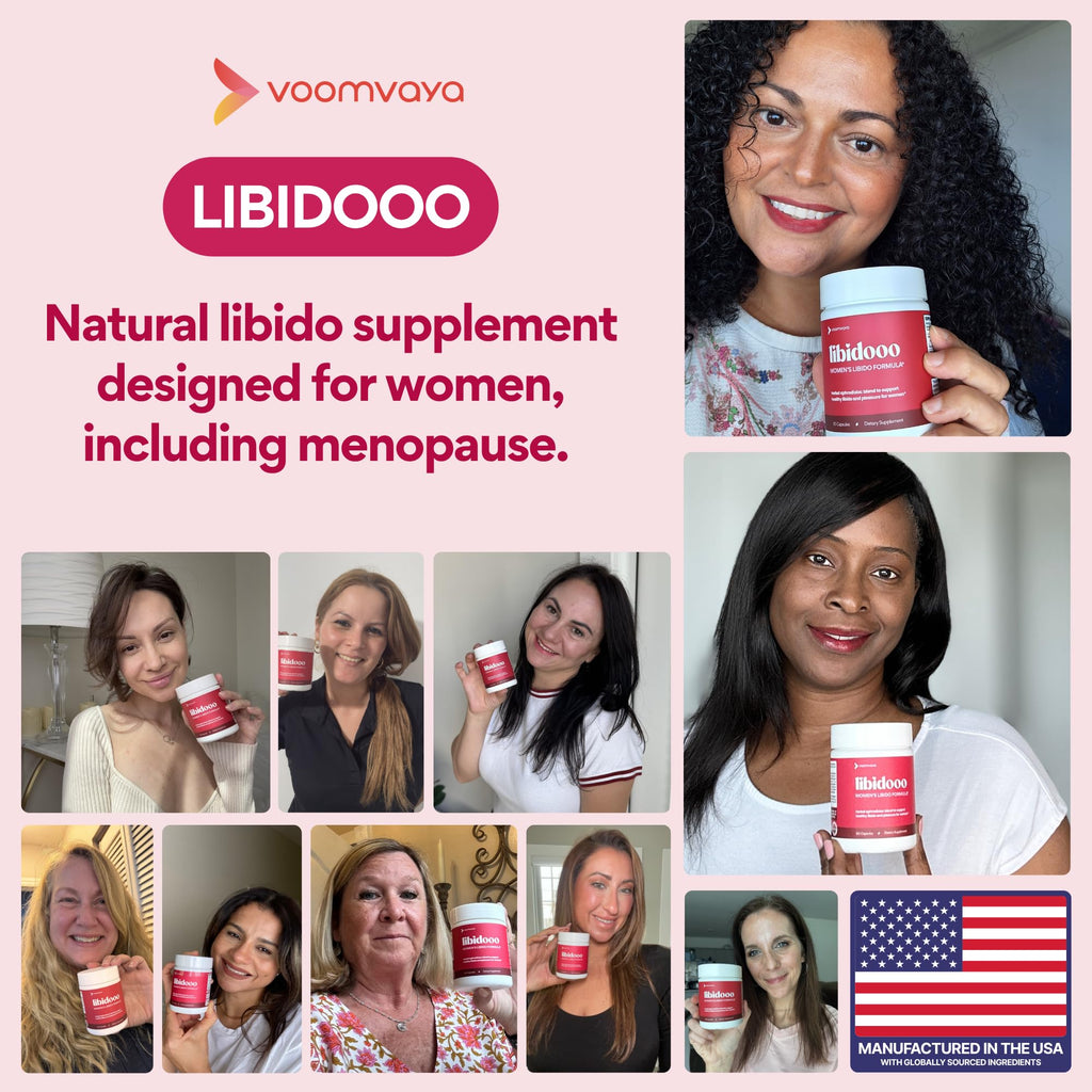VoomVaya Libidooo Libido Support for Women, Women's Libido Support, 60 Caps