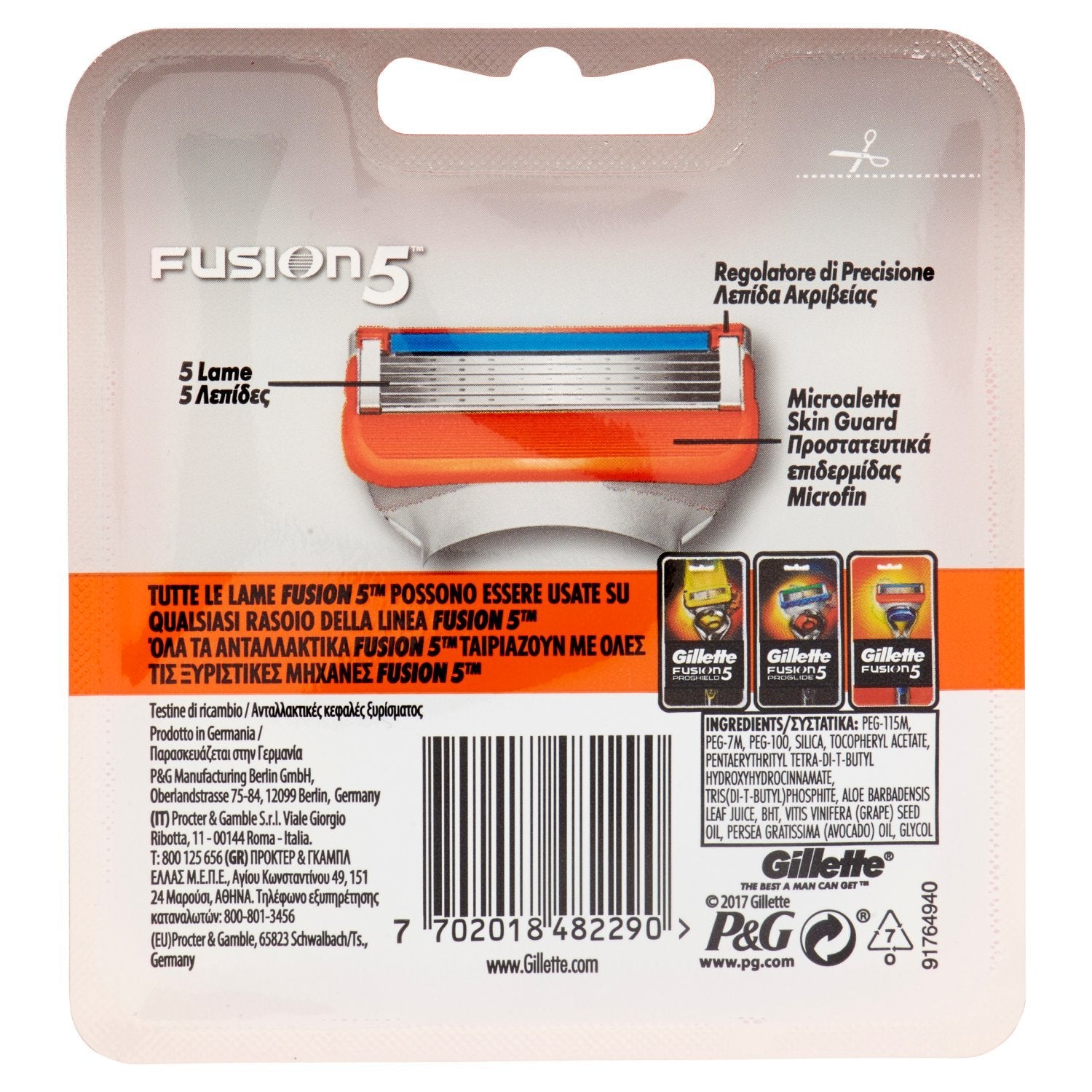 Gillette Fusion 5 Blades for Men Replacement