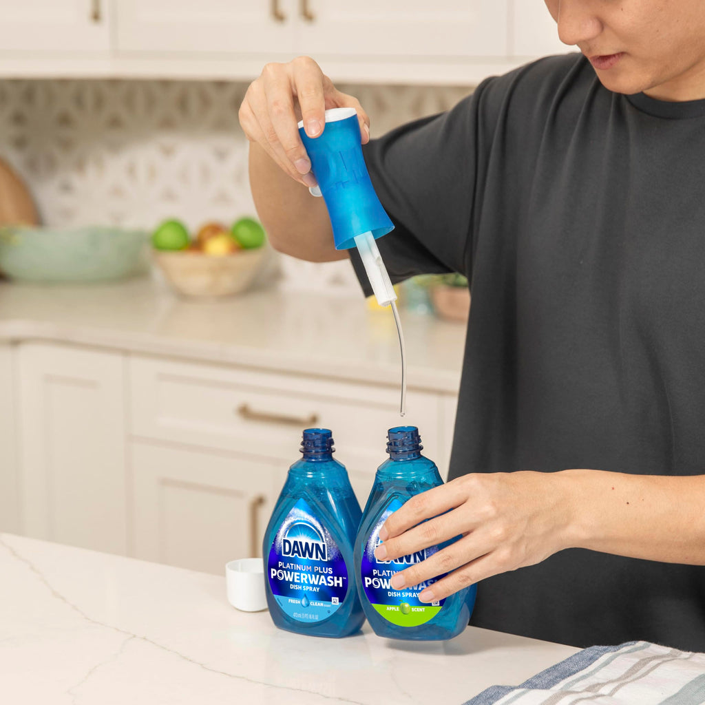 Dawn Powerwash Spray, Dish Soap, Dishwashing Liquid, Crisp Lilac, 1 Starter Kit, 16 Fl Oz