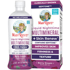 MaryRuth's Liquid Nighttime Liquid Multimineral + Skin Renew | Clinically Shown in Women to Reduce Fine Wrinkle & Improve Skin Firmness | Sepitone | NO Melatonin | Magnesium | Vegan | 15 Servings