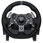 Buy now Logitech Driving Force G920 Steering Wheel and Pedals, 941-000123 (Steering Wheel and Pedals f/PC and Xbox One) (Renewed) at indiglob india