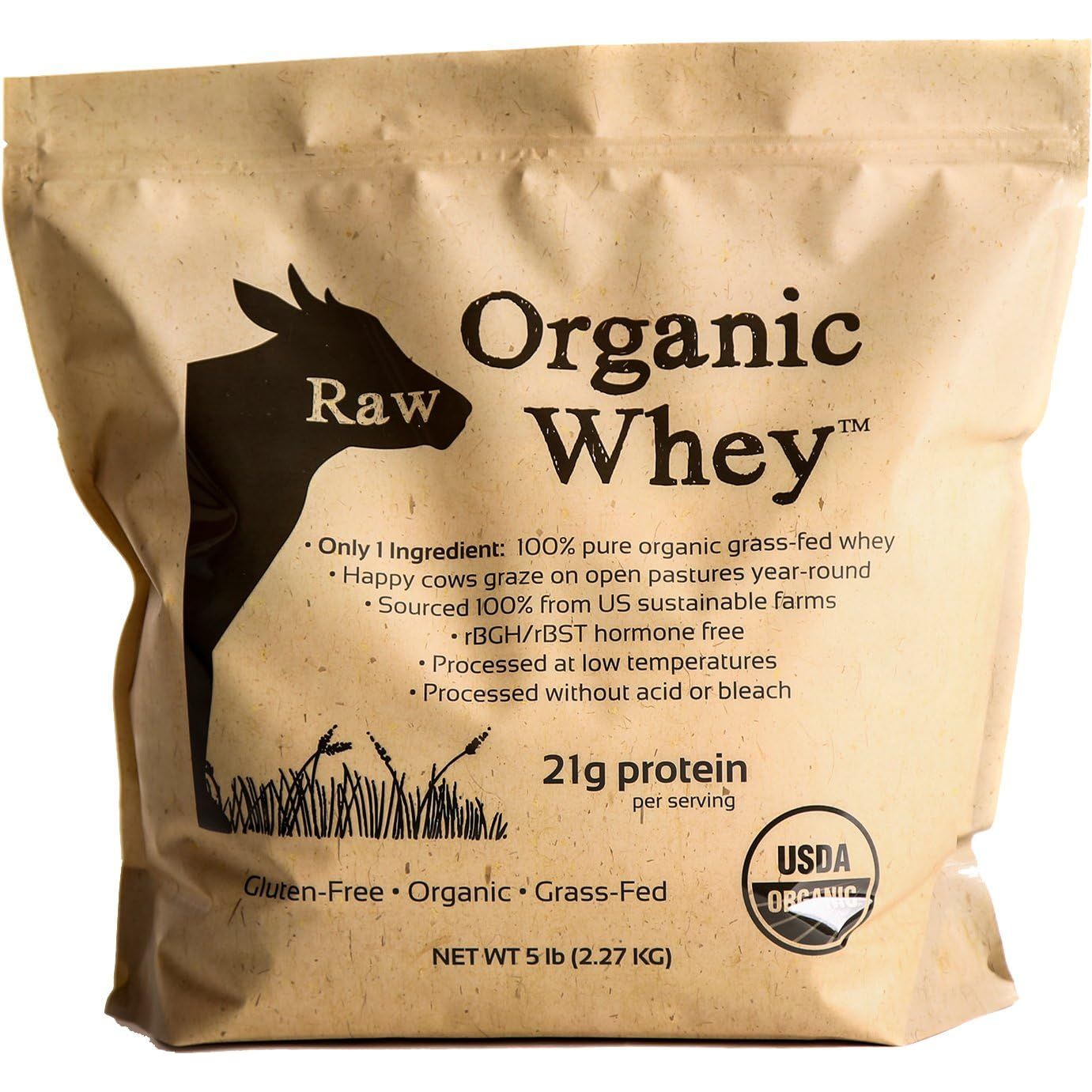 Buy now Protein Powder, Grass Fed, Happy Healthy Cows, Undenatured, Hormone Free, Non-GMO, Gluten Free, Unflavored, Unsweetened Protein, 12 oz 5 Pound (Pack of 1) at indiglob india