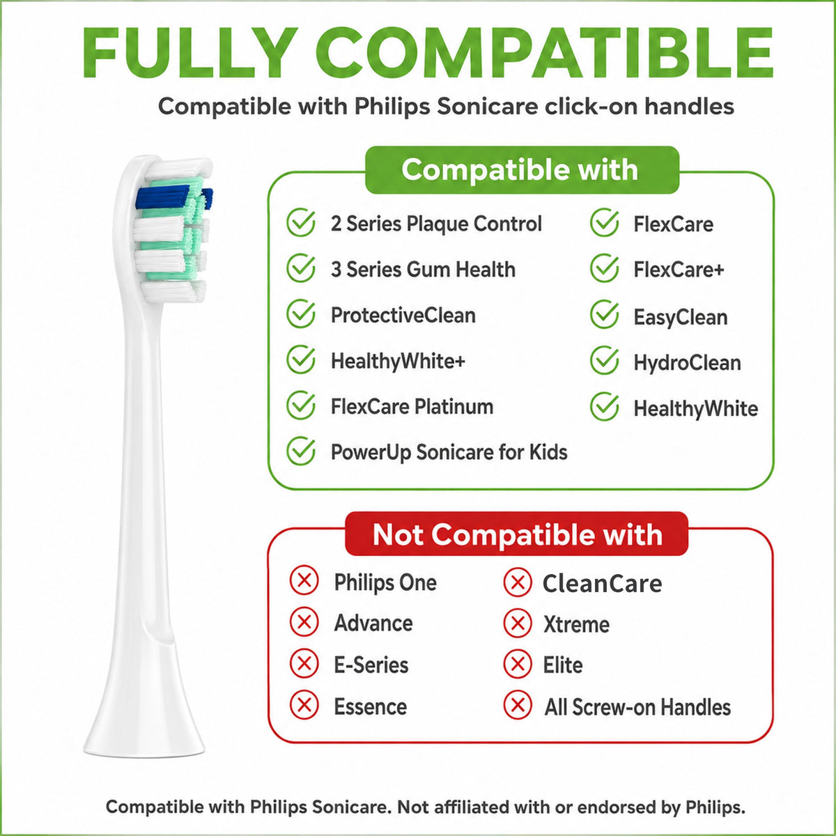Replacement Toothbrush Heads for Philips Sonicare 8-Pack