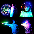 TOSY Flying Ring - 36 RGB Multicolor LEDs, Super Bright, Lost Mode, Auto Light Up, Camping Essentials for Kid/Teen/Boy/Girl, Safe & Soft, Waterproof, Pool/Beach Games, Lightweight Toy
