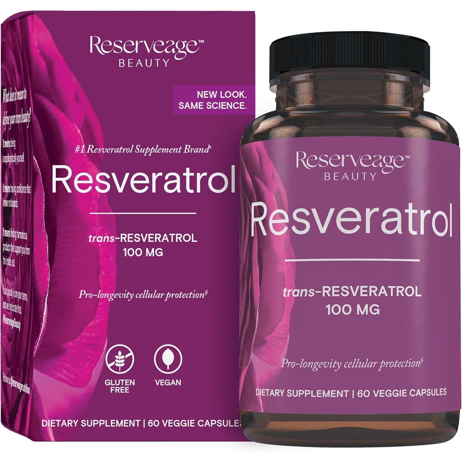 Buy now Reserveage Beauty, Resveratrol 250 mg, Antioxidant Supplement for Heart and Cellular Health, Supports Healthy Aging and Immune System, Paleo, Keto, 30 Capsules 60 Count (Pack of 1) Organic French at indiglob india
