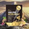 Himalayan Shilajit Gummies with Ashwagandha & Gokshura | 85+ Trace Minerals & Fulvic Acid | Organic, Non-GMO Micronutrient Supplement for Men & Women | 100% Pure & Natural(4kMG /1 Bag)
