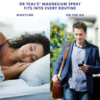 Dr Teal's Topical Magnesium Spray with Natural Dead Sea Salt, Fragrance Free, 8 fl oz (Pack of 2)