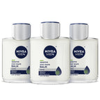NIVEA MEN Sensitive Post Shave Balm, Alcohol Free, Multipack, 3 x 3.3 FL OZ | Alcohol Free After Shave Balm for Men with Sensitive Skin, VitaminPro Complex, Soothes Shave Irritation, Fast Absorbing