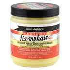 Aunt Jackie's Flaxseed Recipes Fix My Hair, Intensive Repair Conditioning Masque, Helps Prevent and Repair Damaged Hair, 15 Ounce jar