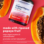 American Health Chewable Original Papaya Enzyme 250 Chwbls