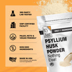 It's Just! - Psyllium Husk Powder, GLP-1 Friendly, Easy Mixing Dietary Fiber, Cleanse Your Digestive System, Finely Ground Powder, Ideal for Keto Baking, Non-GMO (Unflavored, 10oz (Pack of 1))