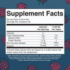 MaryRuth's Zinc Gummies, Zinc Supplements, Vegan, Pectin Based, 30 Servings