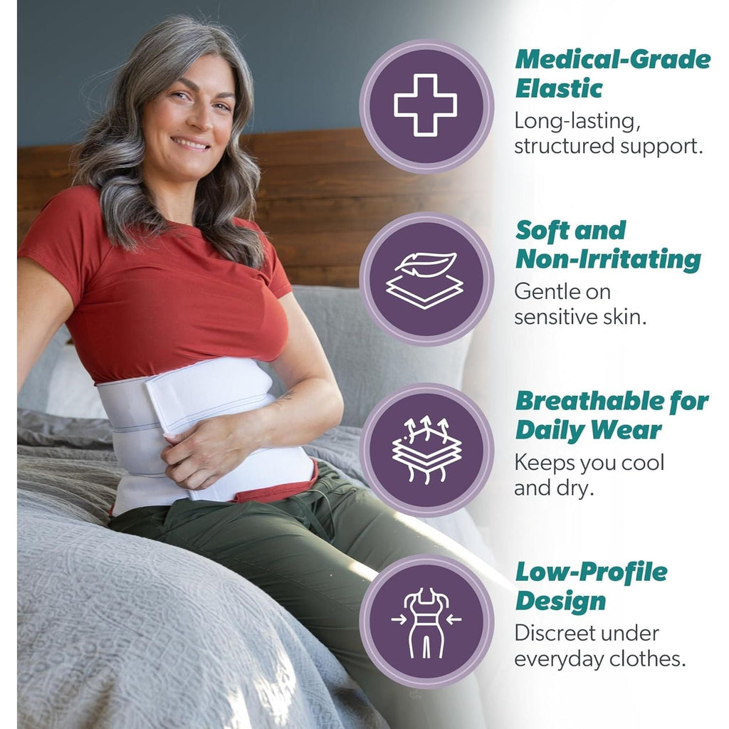 Buy now BraceAbility Medical Abdominal Stomach Binder - XXL Belly Band Compression for Diastasis Recti, Postpartum, Post-Surgical Wrap for Tummy Tuck Recovery, Post op Ab Binder for Women and Men (2XL 12") at indiglob india
