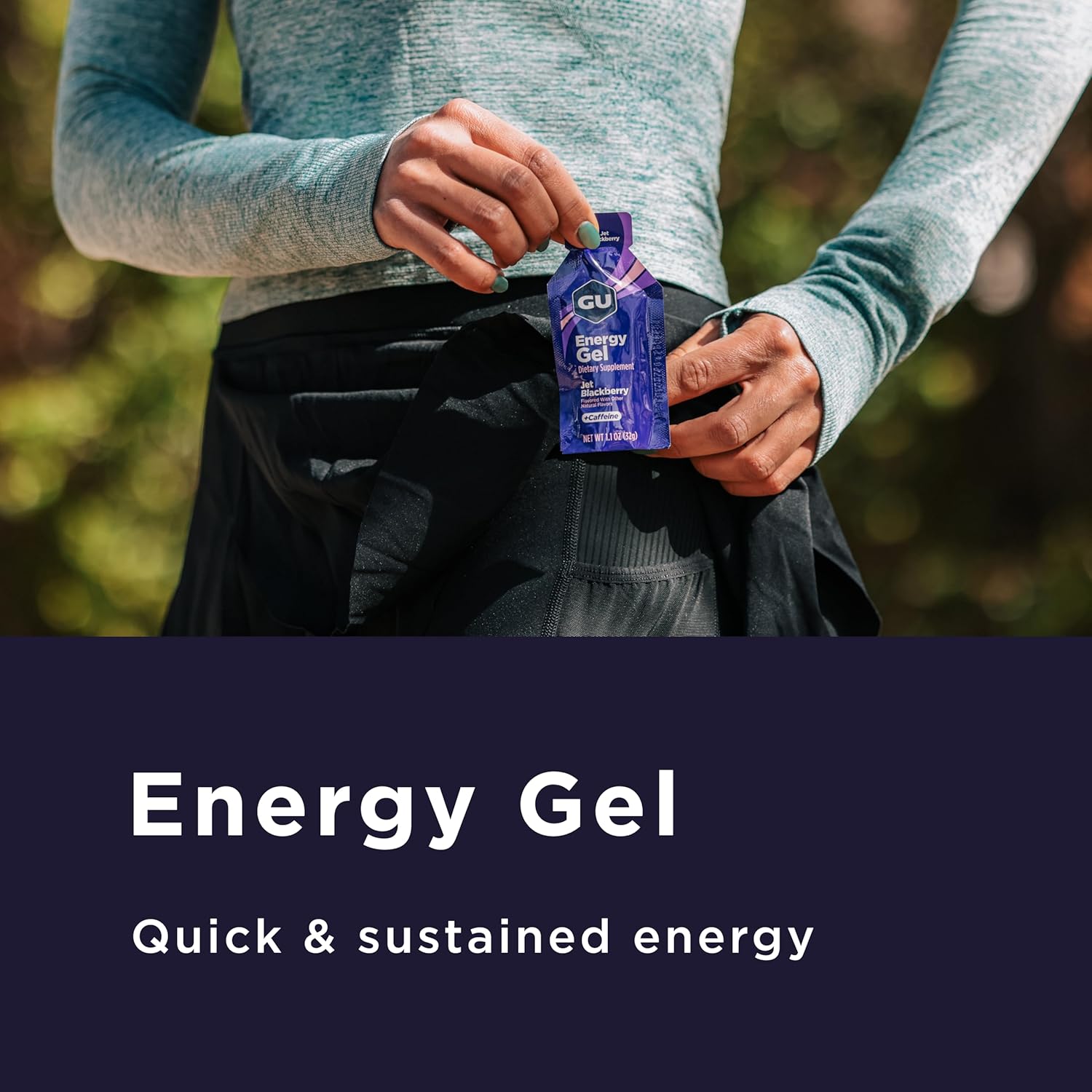 Buy now GU Energy Original Sports Nutrition Energy Gel, Vegan, Gluten-Free, Kosher, and Dairy-Free On-the-Go Energy for Any Workout, 8-Count, Tri-Berry at indiglob india