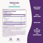 Natrol Time Release 10mg Melatonin Gummies, Sleep Aid, Strawberry, 55 Count | Dietary Supplement to Minimize Wake Ups, 100% Drug-Free, Non-Habit Forming, For Occasional Sleeplessness, 55 Day Supply