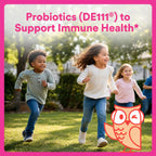 SmartyPants Kids Probiotic Gummies for Digestive Health: 2 Billion CFU Gut Health and Immune Support Supplement, Clinically Studied Probiotic, Gluten Free, Grape, 30 Count (30 Day Supply)
