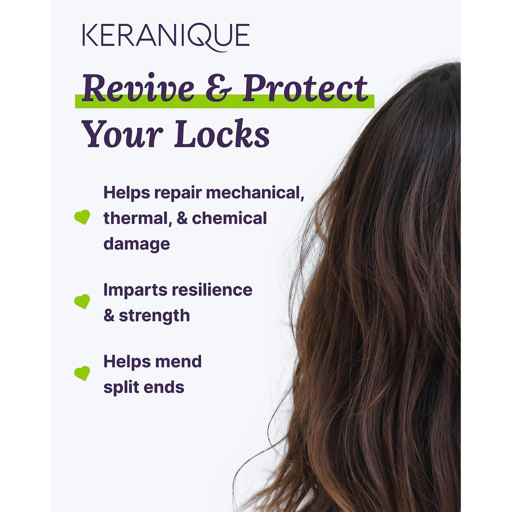 Keranique Damage Control Anti-Breakage Shampoo & Conditioner for Damaged, Thinning Hair – Intense Repair, Strengthening with Keratin, Biotin, Panthenol – Sulfate & Paraben Free, Keratin Amino Complex™