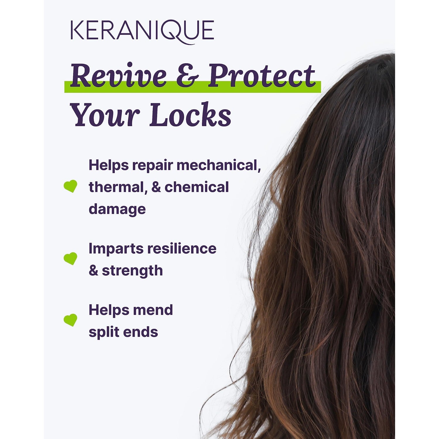 Keranique Damage Control Anti-Breakage Shampoo & Conditioner for Damaged, Thinning Hair – Intense Repair, Strengthening with Keratin, Biotin, Panthenol – Sulfate & Paraben Free, Keratin Amino Complex™