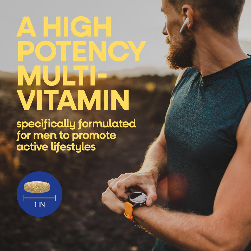 Nature's Way Alive! Men’s Daily Ultra Potency Multivitamin Tablets, 150 ct | Complete High Potency Men’s Daily Vitamin Promotes Heart & Muscle Function*, B-Vitamins, Zinc and Antioxidants