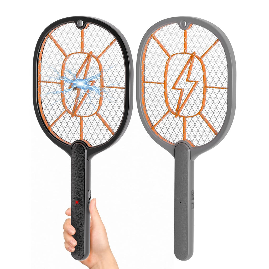 Electric Fly Swatter 2 Pack, AA Battery Powered Bug Zapper Racket