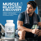 Magnesium Glycinate 275mg - Supports Muscle Relaxation - High Absorption Formula - 90 Capsules