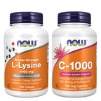 NOW Foods Supplements, (L-Lysine Hydrochloride) 1,000 mg, Double Strength, Amino Acid, 100 Tablets